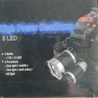 Налобний ліхтар High Power Headlamp 3xT6