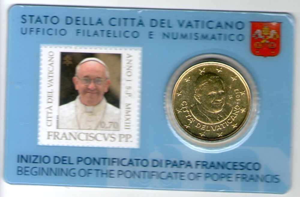 Vaticano 2010/13 (Stamp & Coincard 1-4) DESCONTO 15% (tempo lmitado)