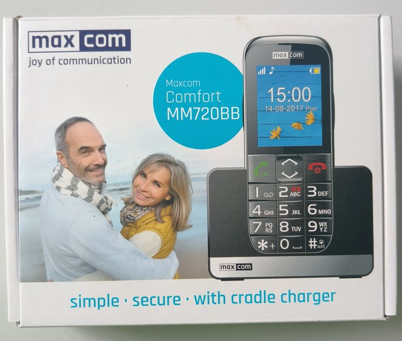 Telefon komórkowy dla seniora MaxCom MM720BB Comfort
