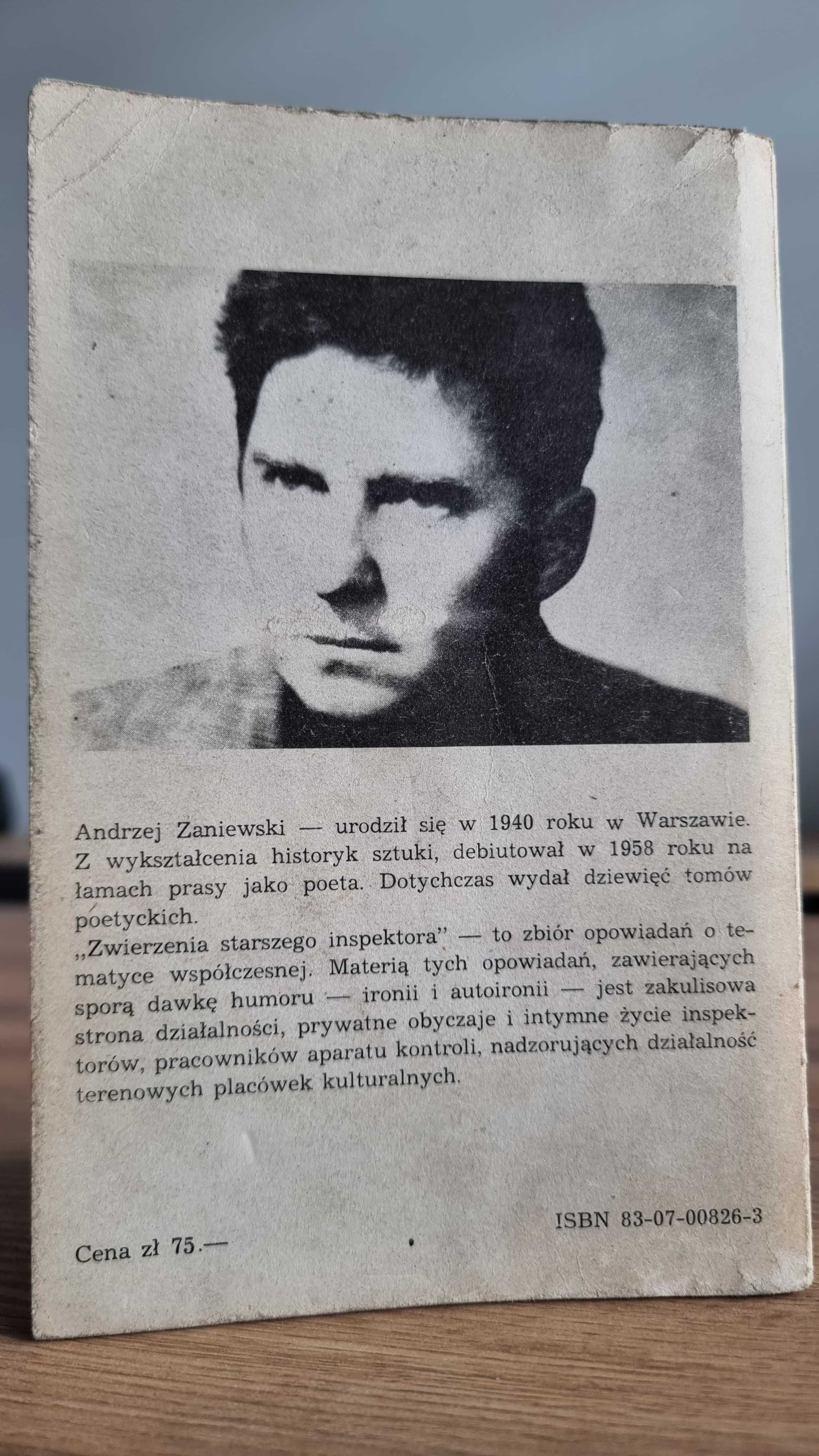 "Zwierzenia starszego inspektora" - Andrzej Zaniewski, Wydanie I