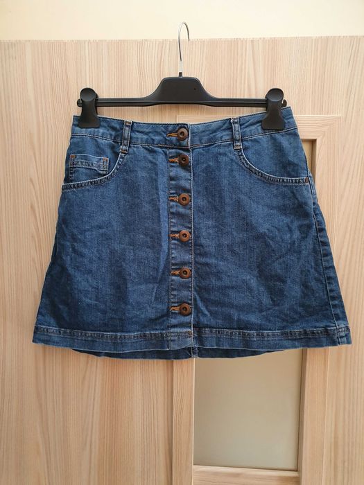 Topshop spódnica mini krótka spódniczka z guzikami trapezowa 42 xl