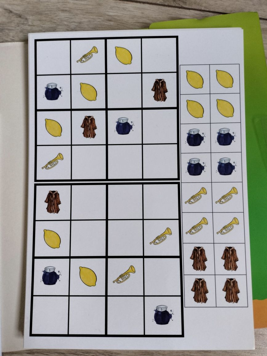 Sudoku logopedyczne głoska r i głoski szumiące