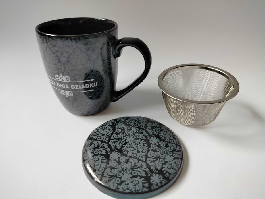 Kubek MCD Dzień Dziadka z zaparzaczem i pokrywką 300 ml