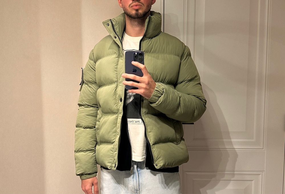 Мужская Куртка Пуховик Stone Island Чоловіча Куртка Пуховик