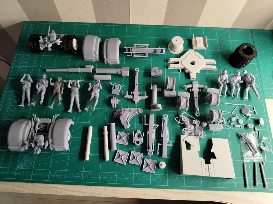 Model, armata p/lot. 8,8cm