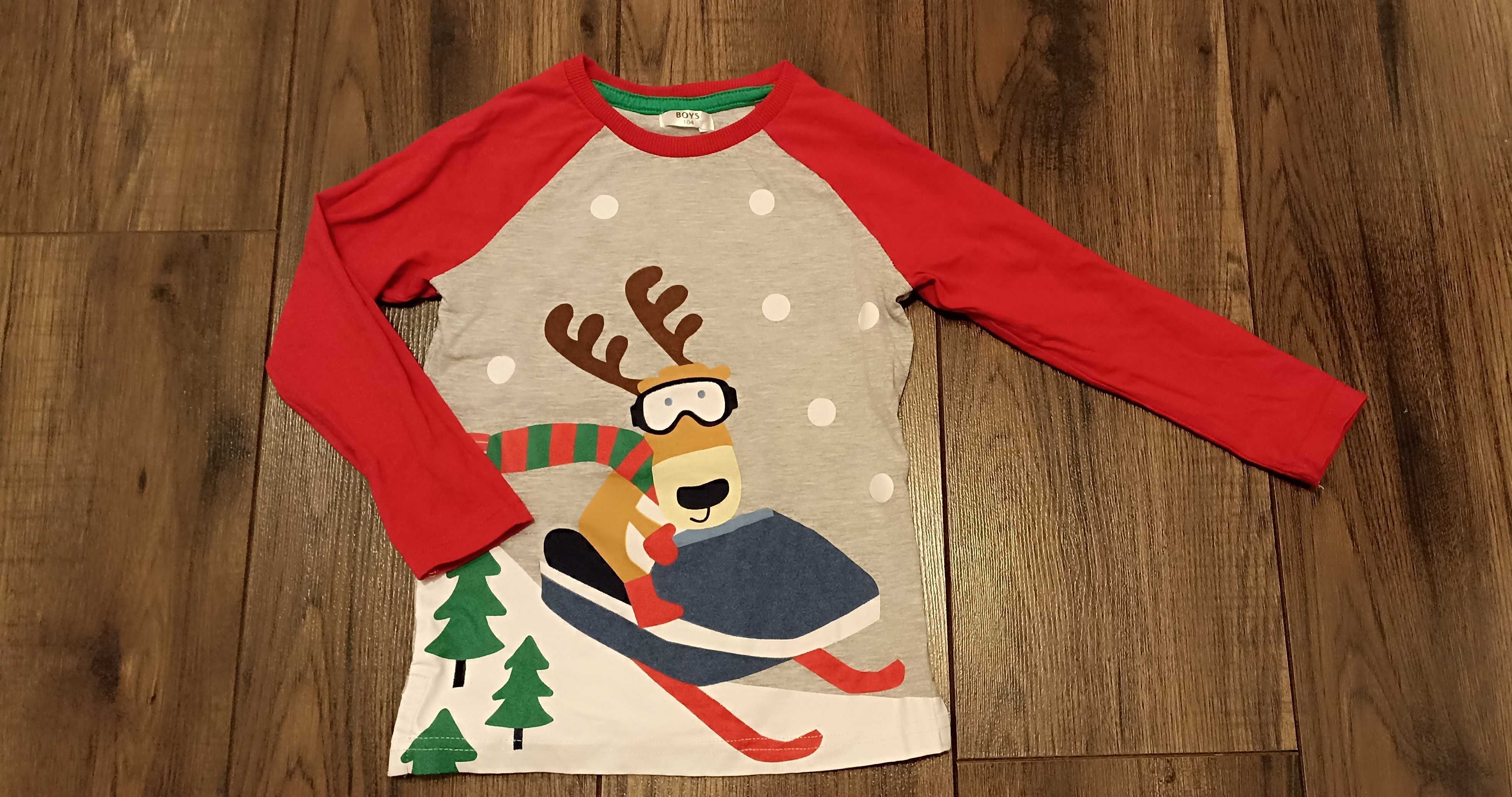 Bluza bluzka świąteczna Mikołaj Święta
