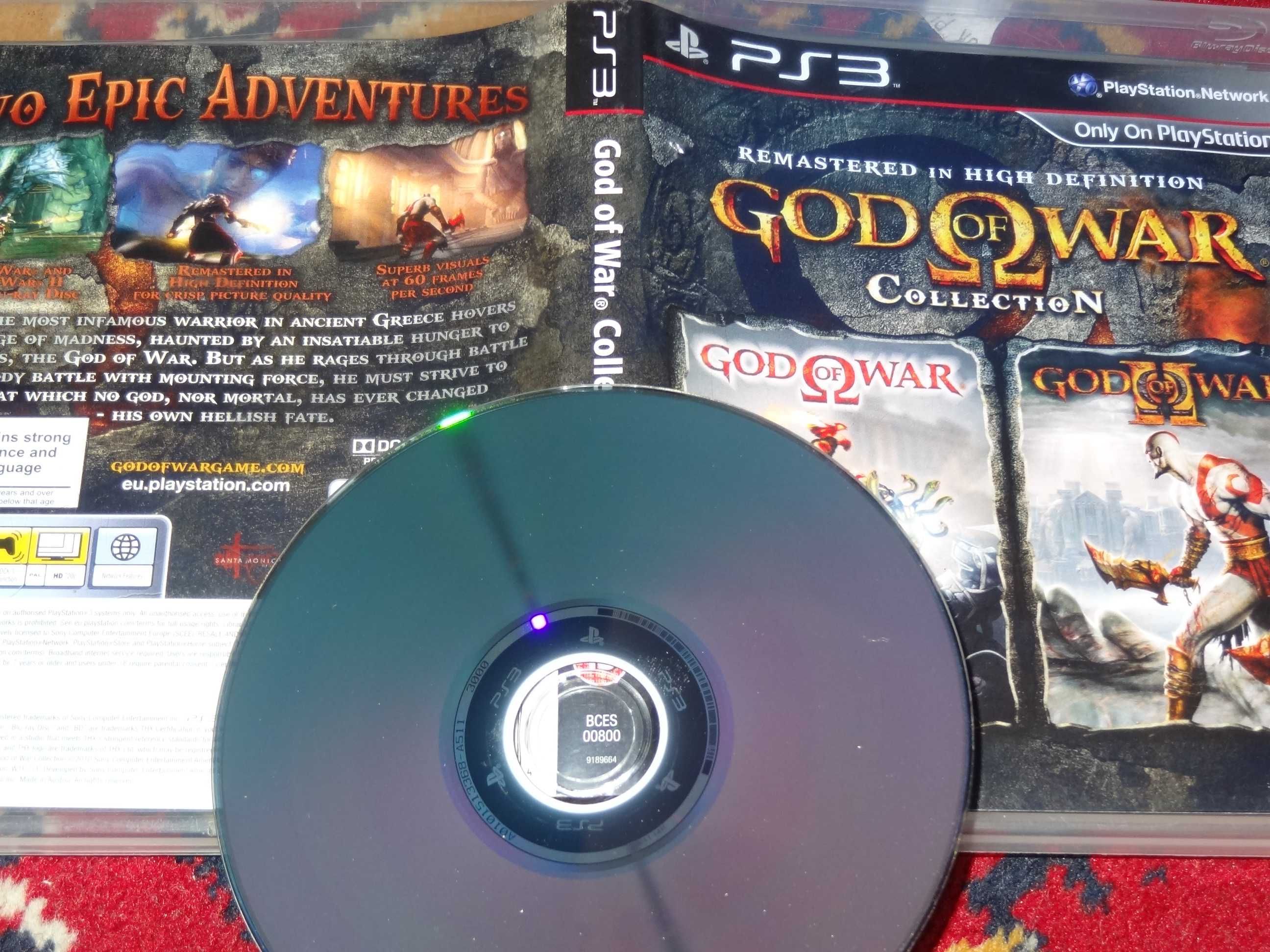 + God  of War Collection + GoW 1 , 2  gra na PS3 Playstation bdb