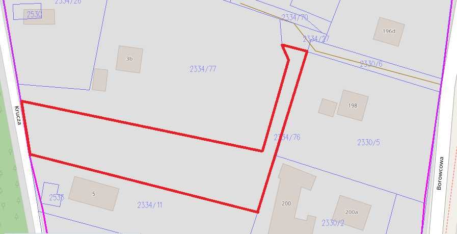 Działka 24a Chrzanów Borowiec przy lesie