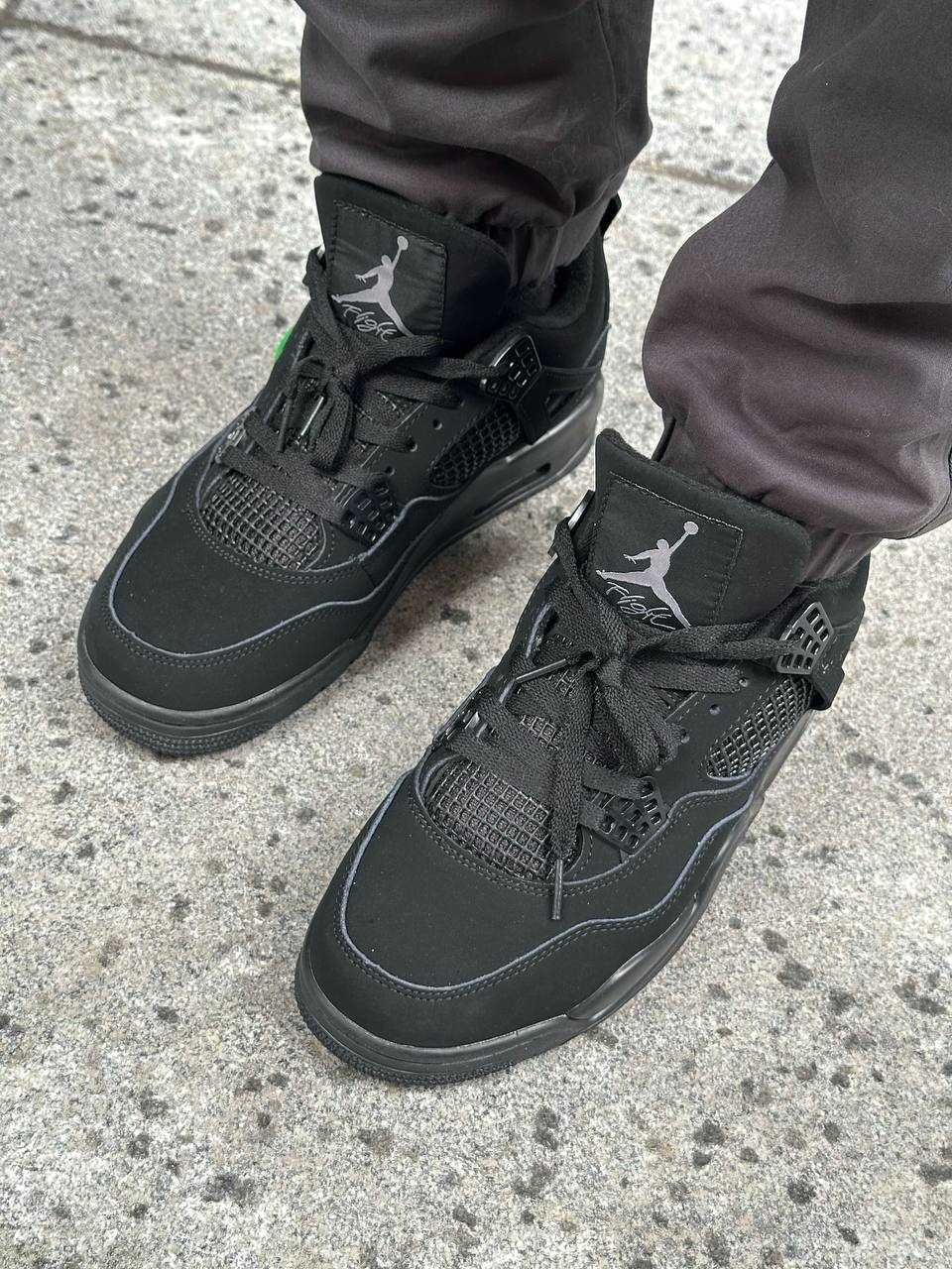 кросівки чоловічі весна-літо Nike Air Jordan 4 Retro Black