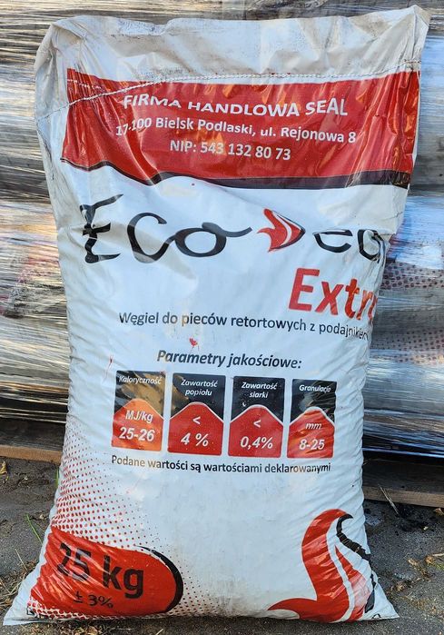 Ekogroszek Węgiel groszek Extra 26  MJ/kg -  --1330 zł--