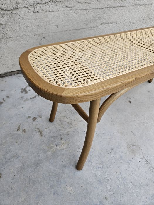 Ławka do przedpokoju ratanowa boho retro