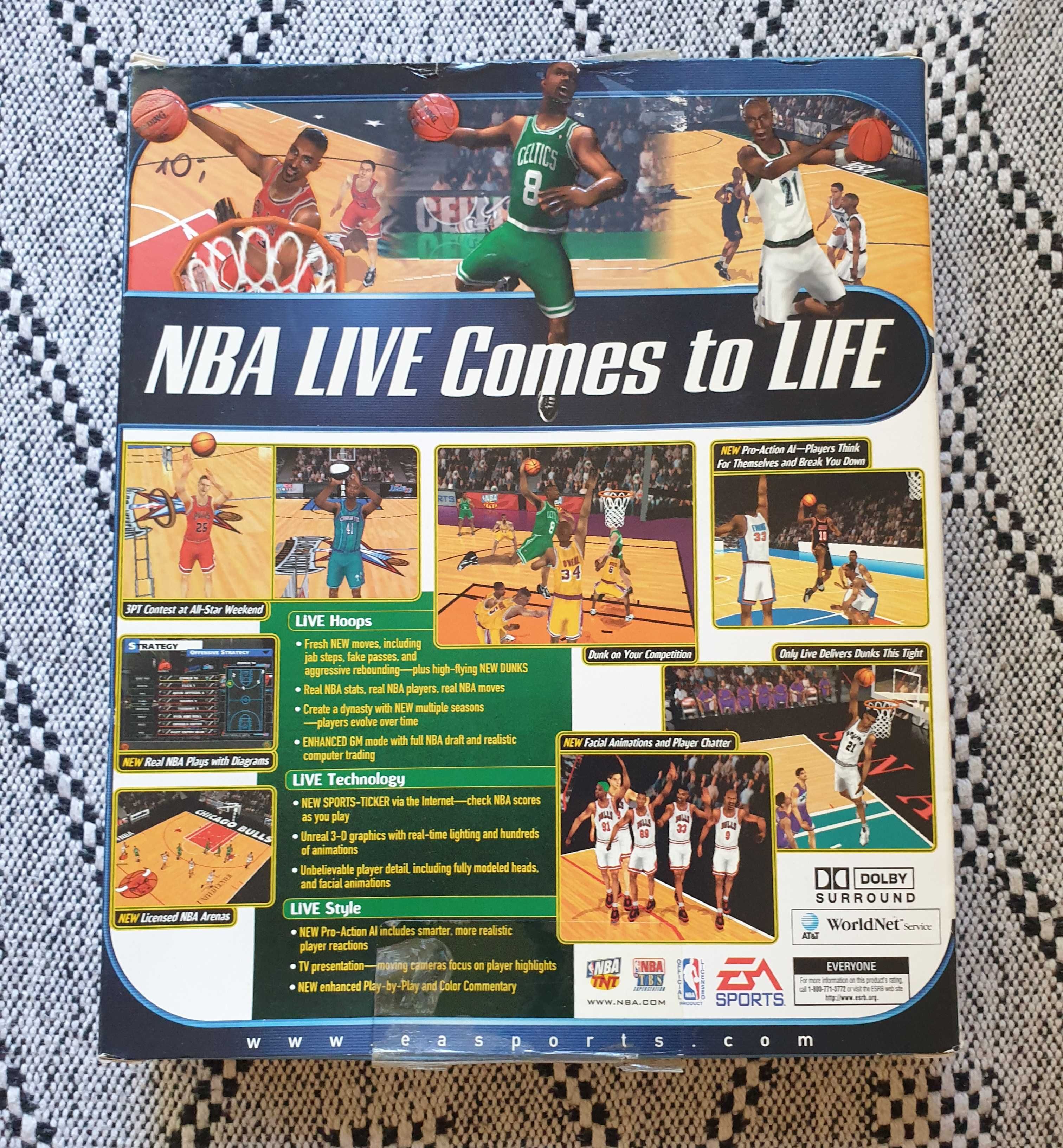 Gra NBA Live 99 PC 1998 EA Sports CD-ROM Classics English retro gry