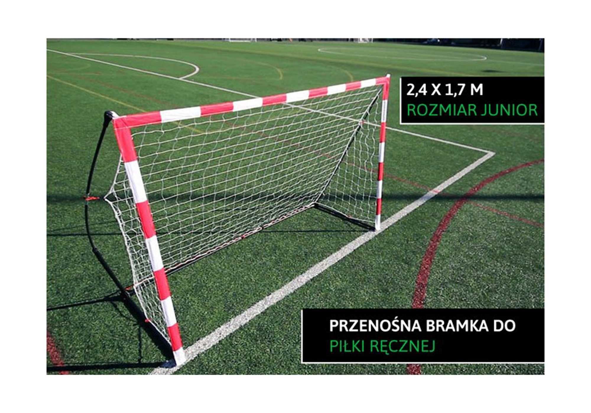 Bramka do piłki ręcznej Quickplay SKŁADANA handball Junior 2,4x1,7m