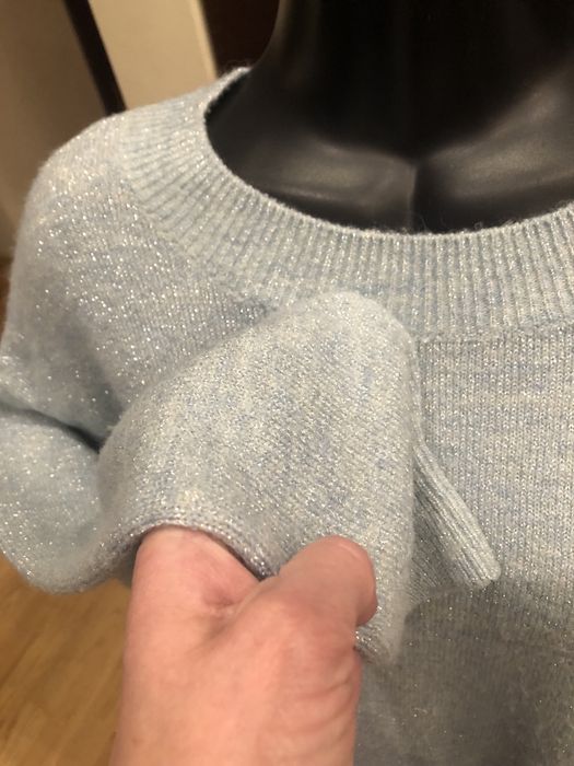 Sweter ze srebrną nitką S H&M