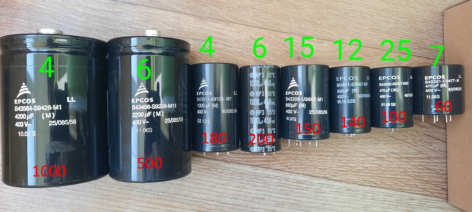 Конденсатори Epcos
