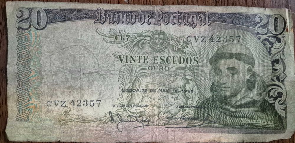 Nota 20 ESCUDOS 1954