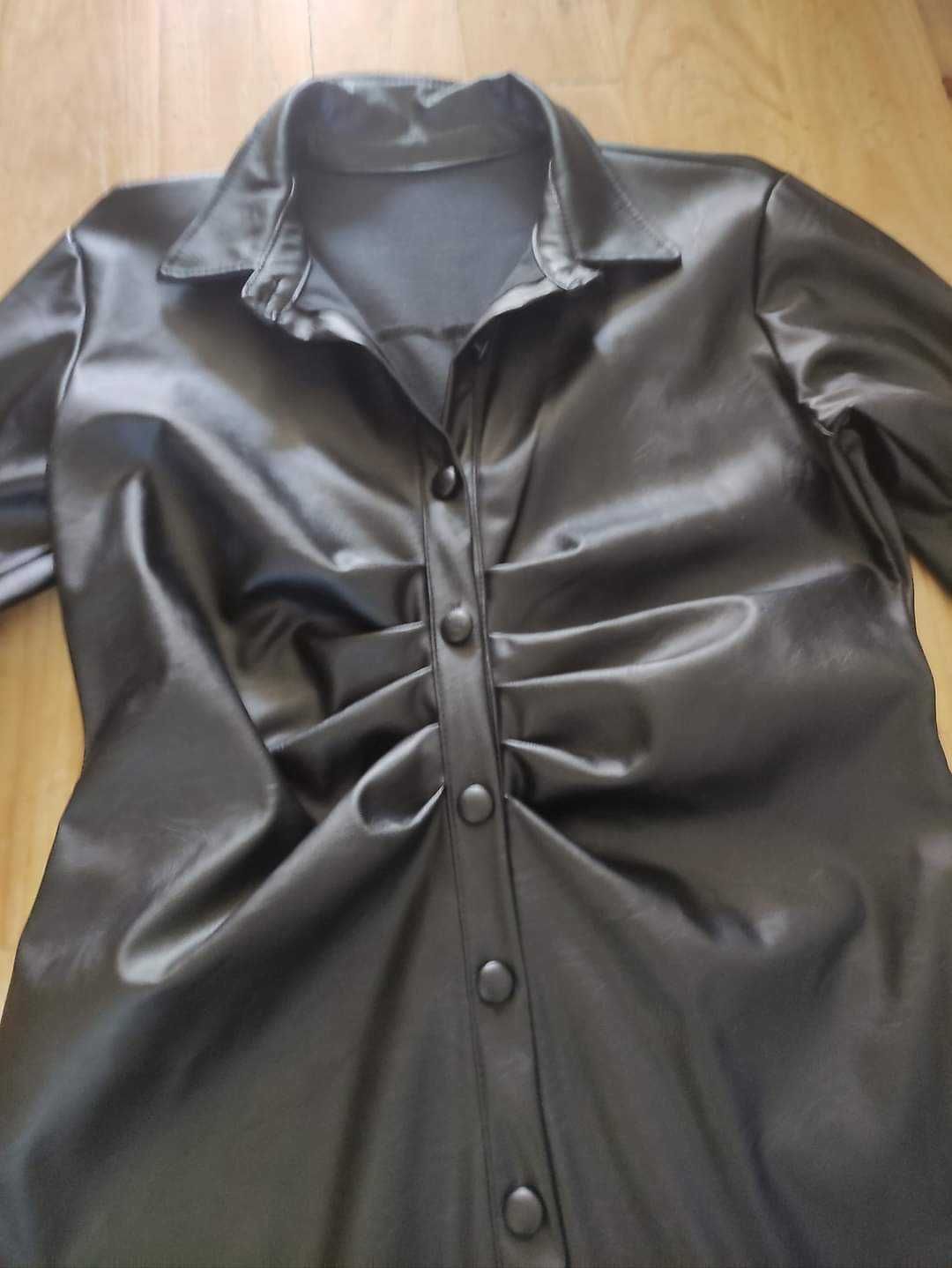 Vestido ecopele Mulher