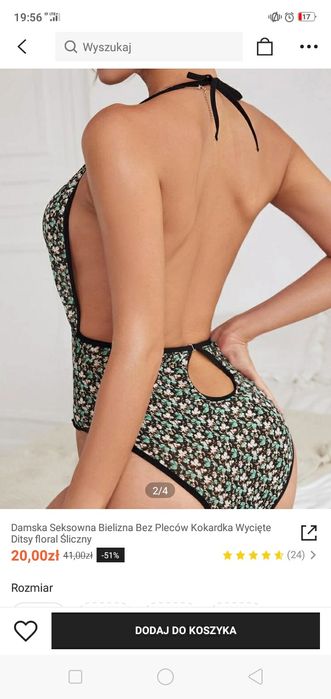 Piżama nocna body Shein