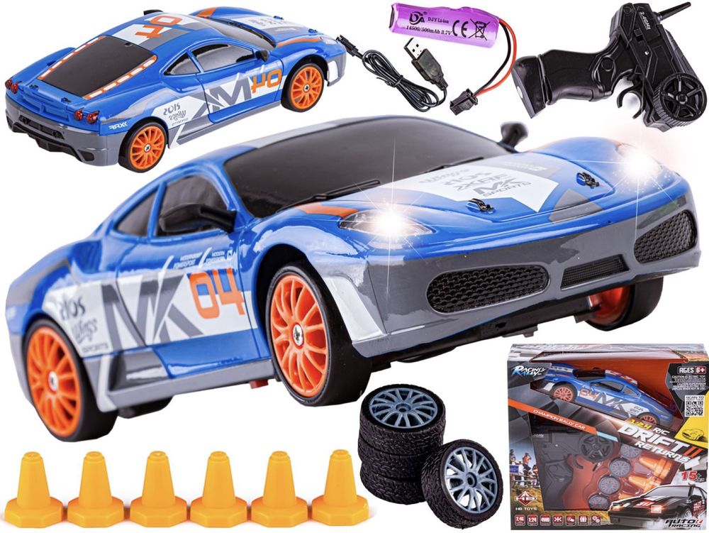 Samochód Do Driftu, Auto RC Drift 1:24 2,4 GHz 4WD FERRARI