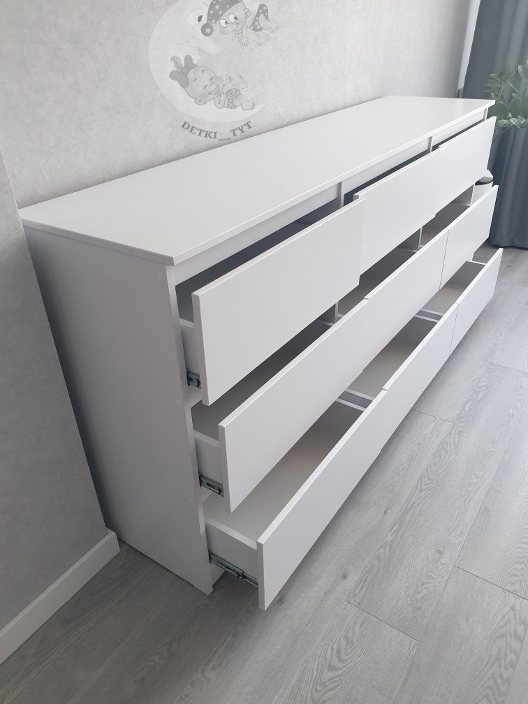 Великий комод 90×45×190 см 9 шухлядок! Зручне та містке зберігання