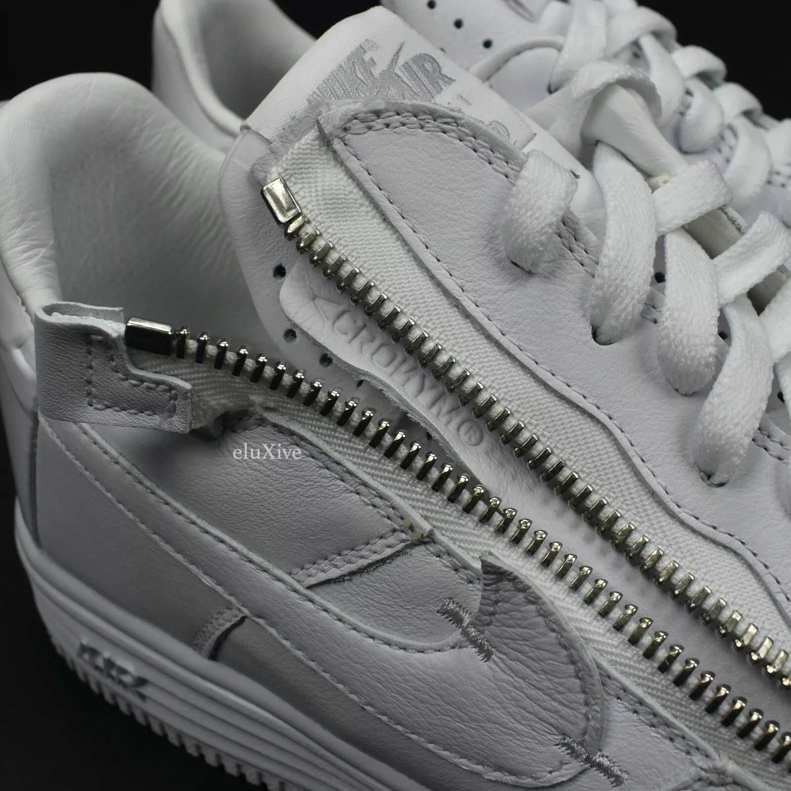 Nike Acronym Air Force 1 Lunar '17 AF-100 White Sneakers Mens