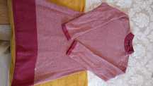 Vestido Rosa de malha quentinho