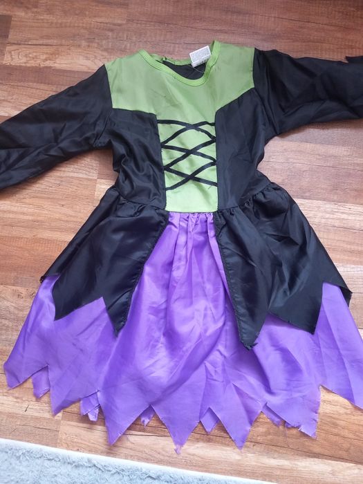 Strój czarownicy na halloween 4-6 lat
