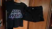 Nowe Jeansowe szorty+tshirt Star wars od 10 do 20lat wzr 156 do 174