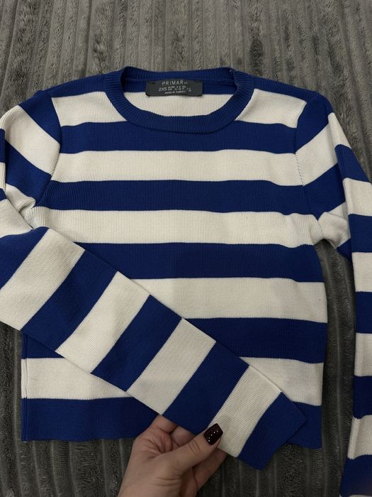 Женский лонгслив в полоску