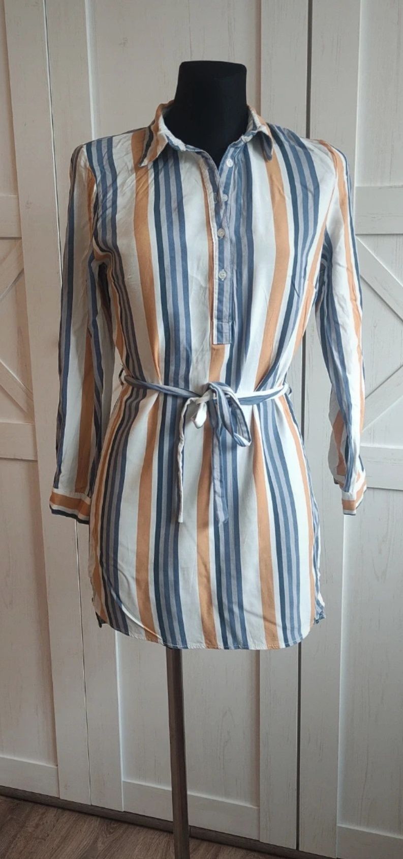 Tunika koszulowa w paski hailys xs boho hippie