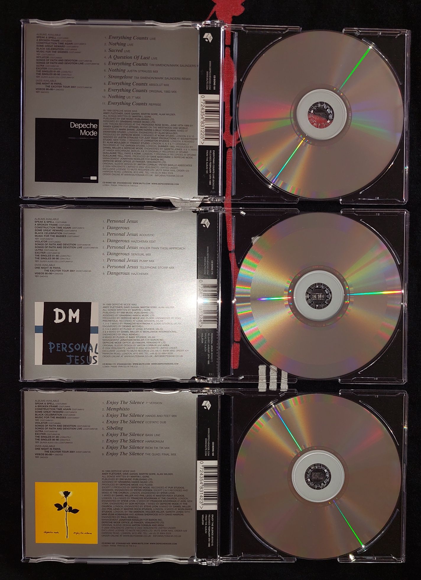 Depeche Mode Singles 19-24 ( Box Sets 4 ) 6 CD 2004