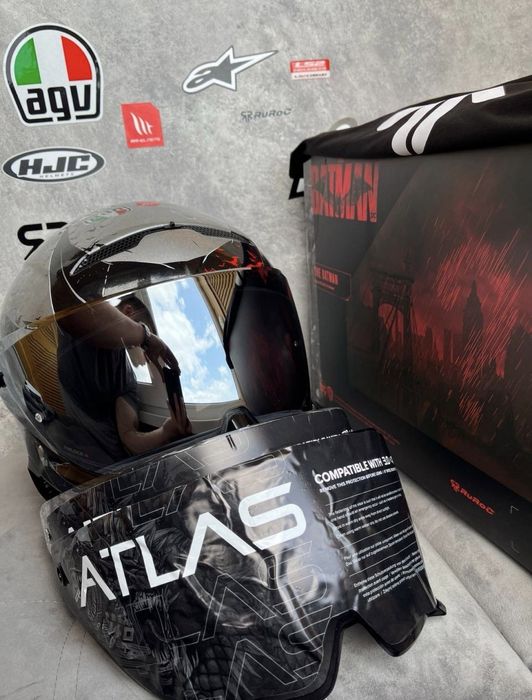 Мото шолом Ruroc Atlas 4.0 Batman