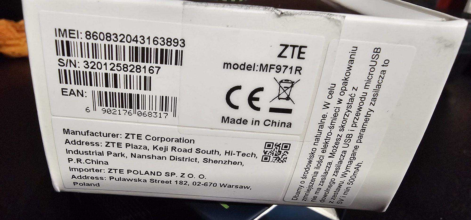 Ruter mobilny ZTE MF 971R