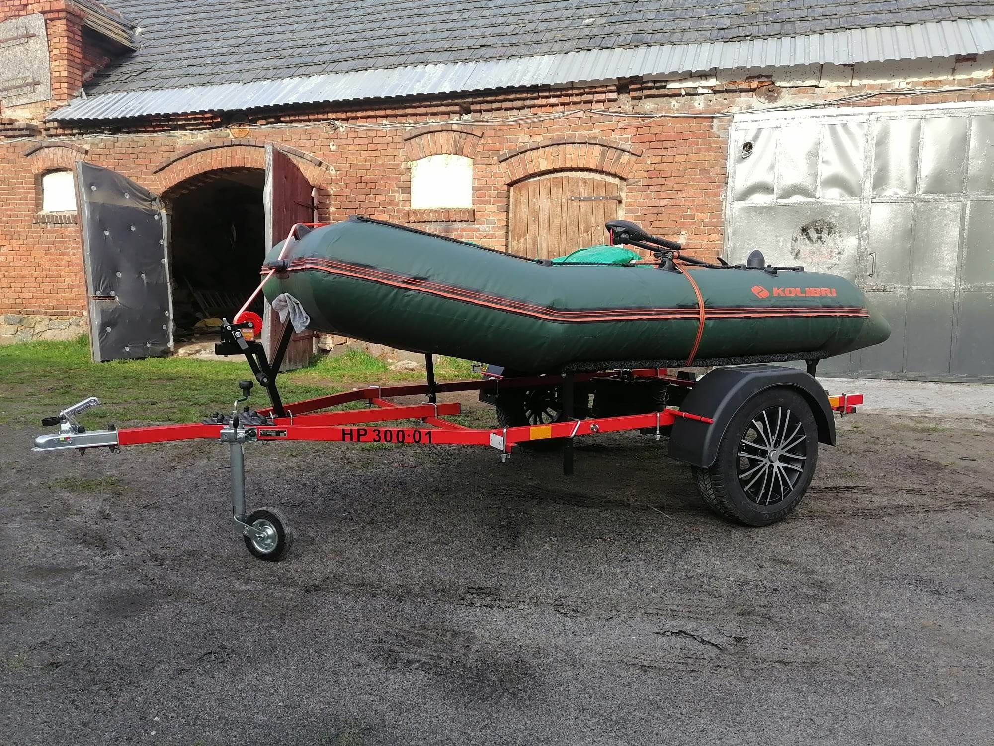 Ponton Kolibri KM-300PP 3m Przyczepa zestaw