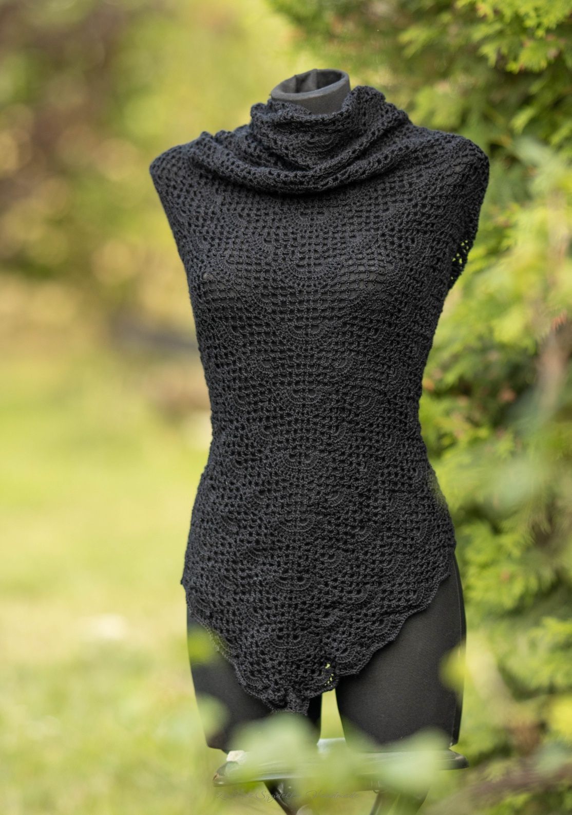 Chusta handmade w stylu Emo