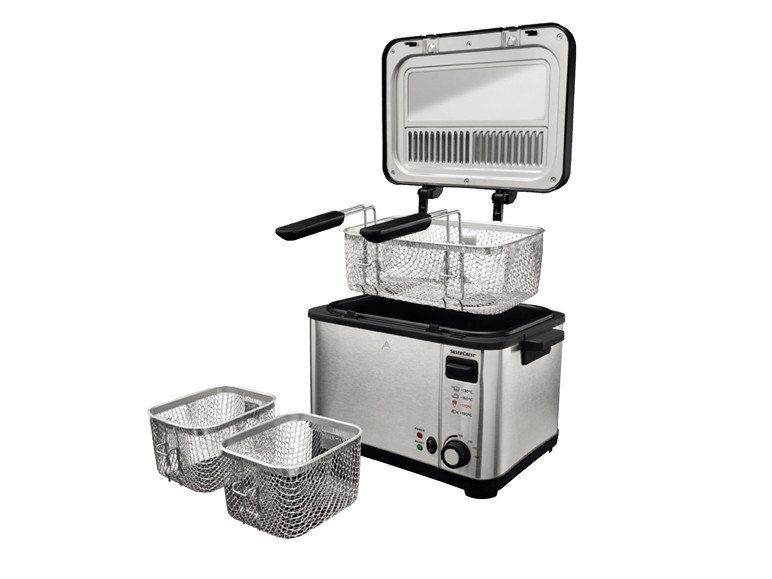 Подвійна фритюрниця SilverCrest® SEF3 2000 B1 4л (2+2) Germany