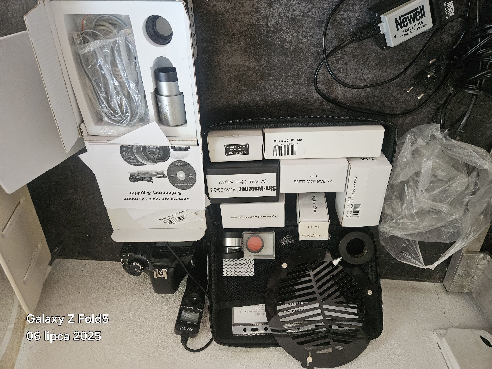 Teleskop zestaw kamera aparat Sky watcher 150P eq3 SynScan
