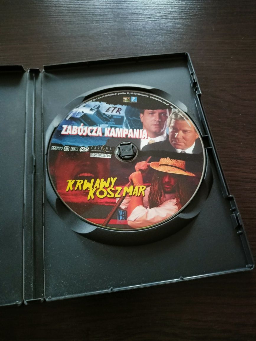 Zabójcza kampania & Krwawy koszmar - Filmy DVD STAN BARDZO DOBRY