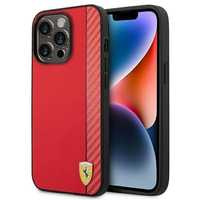 Ferrari Fehcp14Laxre Iphone 14 Pro 6,1" Czerwony/Red Hardcase Carbon