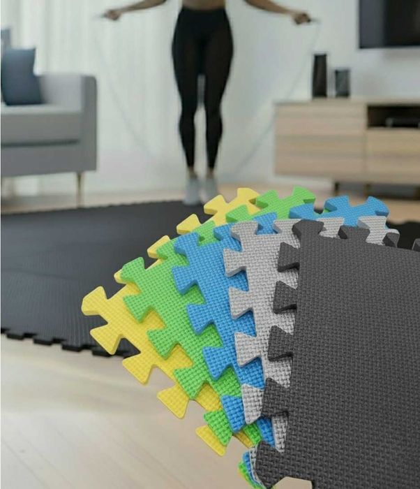 Mata Piankowa 1cm Puzzle do ćwiczeń fitness ochronna sprzęt siłownia