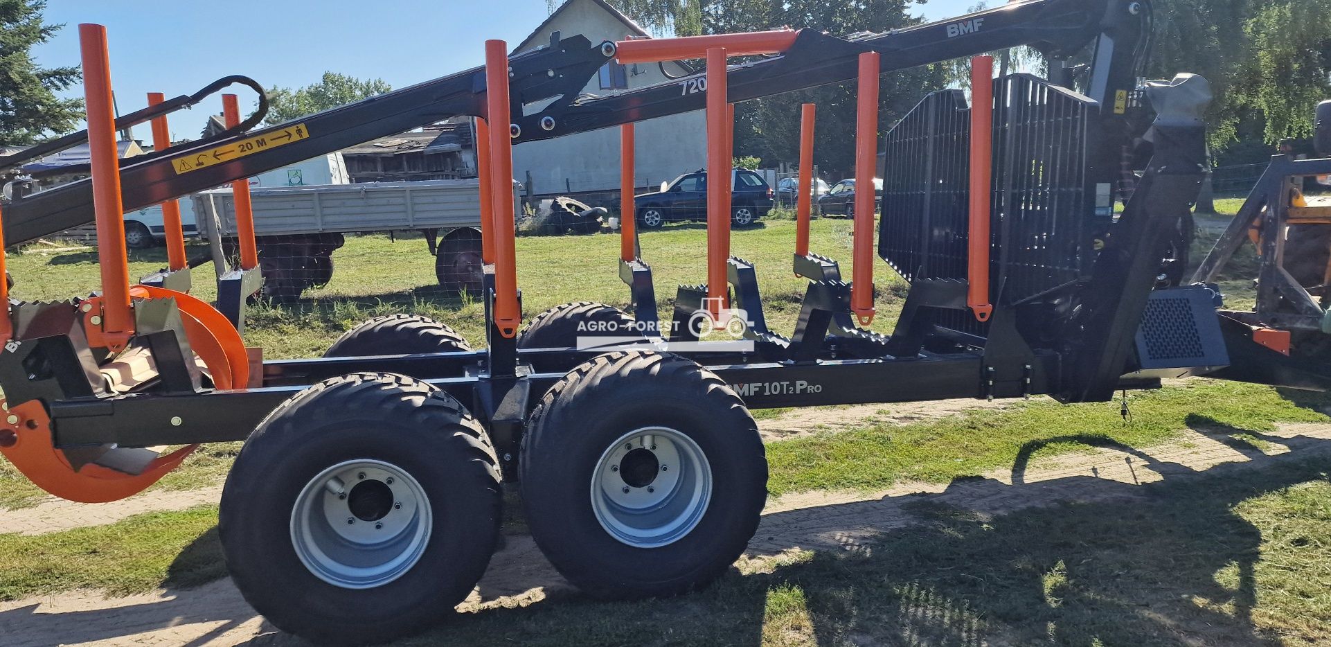 BMF10T2 Pro 720 Prehydraulik Przyczepa Leśna Zrywkowa Chłodnica Oleju