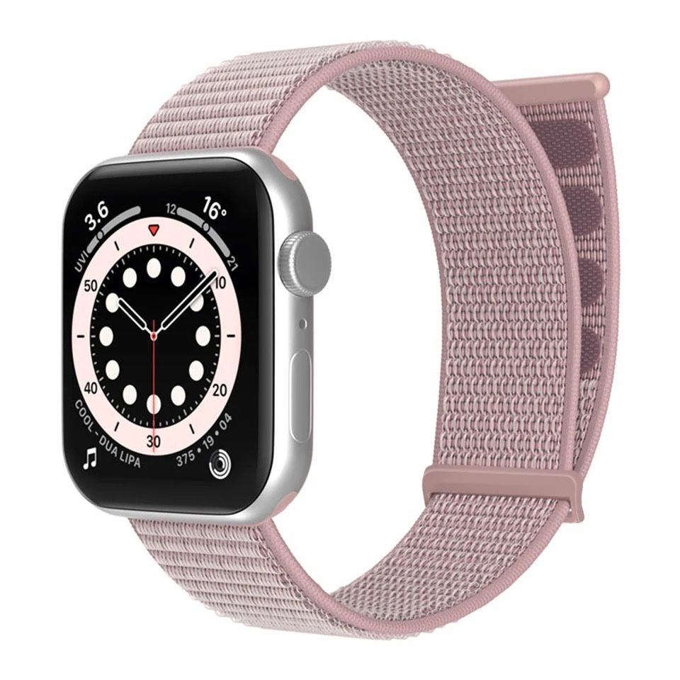 Różowy Nylonowy Pasek Apple Watch 4 / 5 / 6 / 7 / 8 / 9 /ULTRA