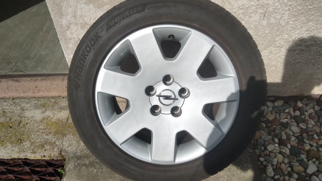 Alufelgi 16" Opel Meriva B + opony letnie Hankook ventus prime 4, koła