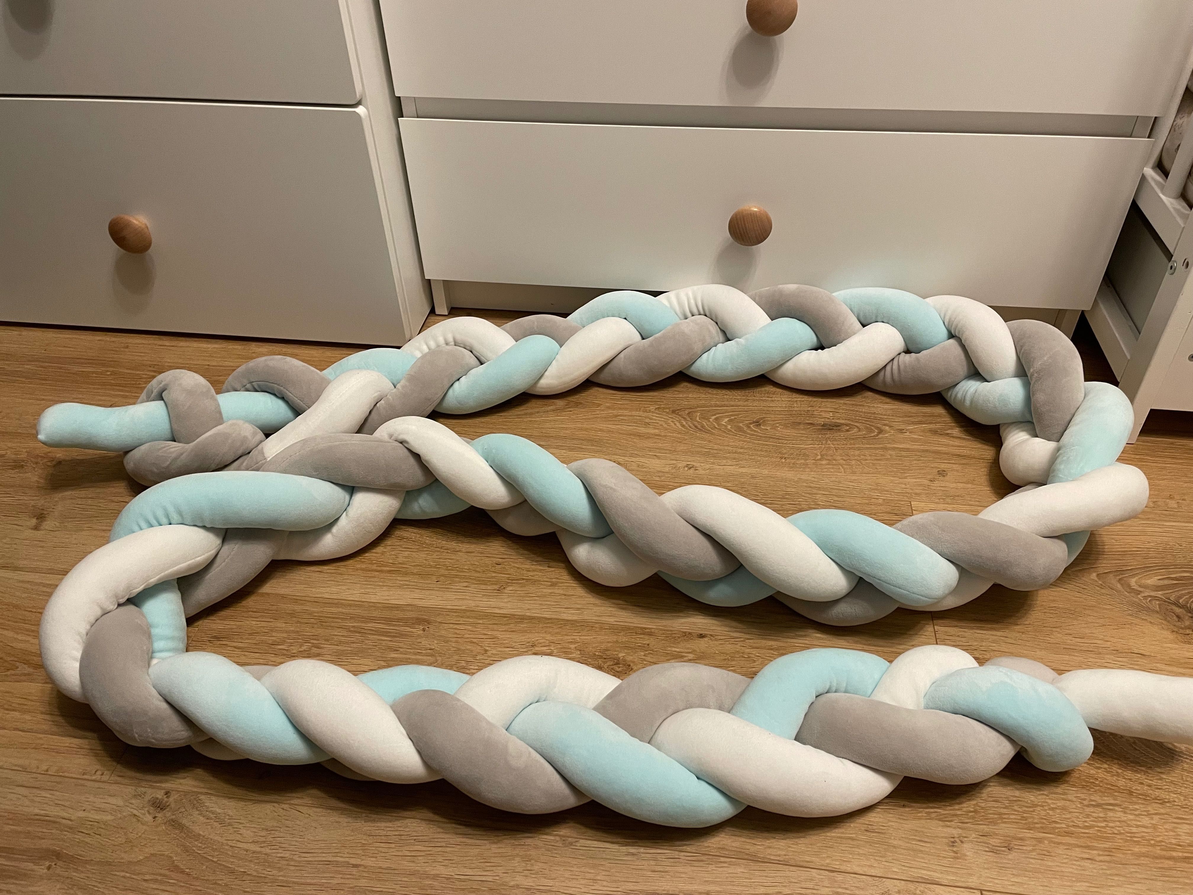 Ochraniacz warkocz do łóżeczka 320 cm