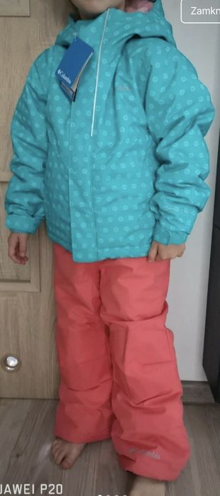 Zestaw narciarski Kombinezon spodnie kurtka Columbia 4-5 lat