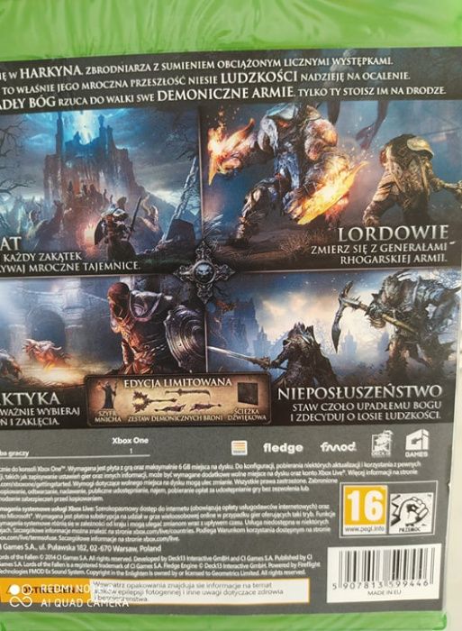 Gra Xbox One nowa