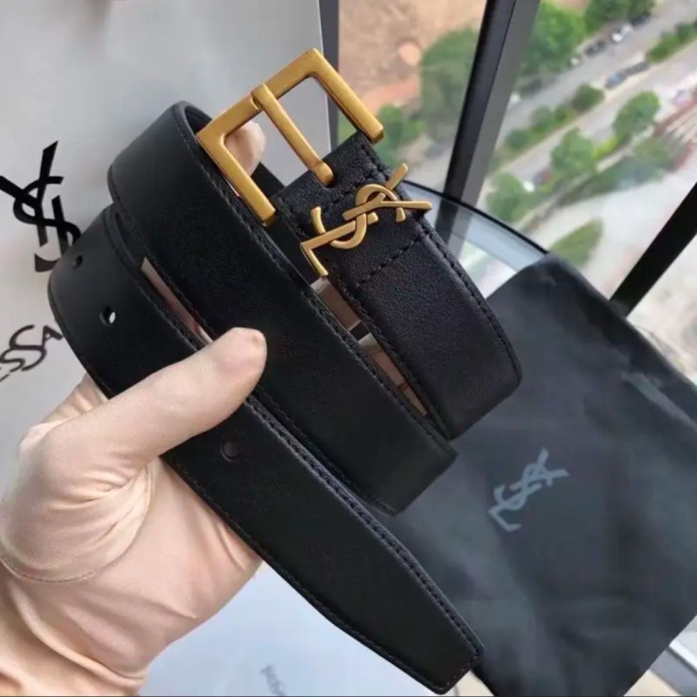 Ремінь YSL натуральна шкіра