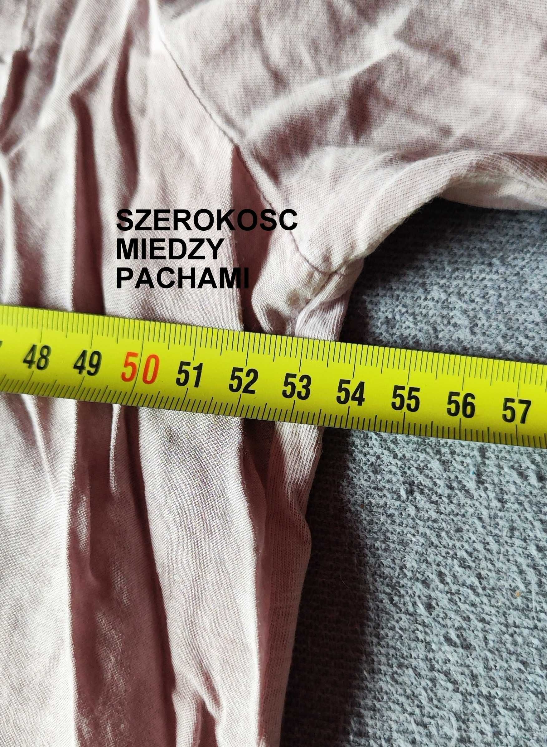 Designers pudrowa różowa bluzka tshirt 42/XL