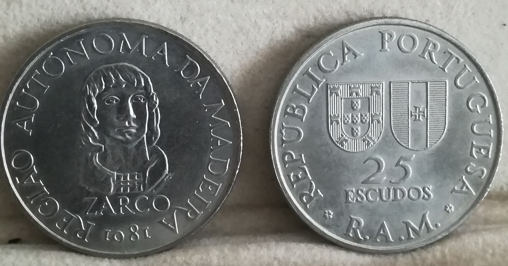 Moedas 25$00 Portugal