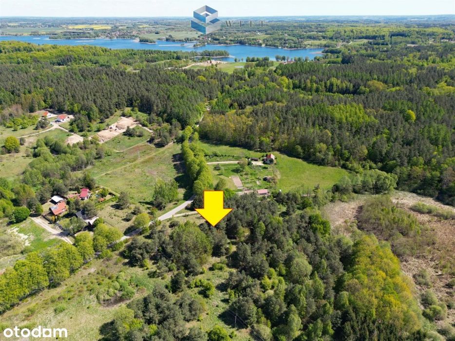 Kretowiny- działki budowlane przy lesie i jeziorze